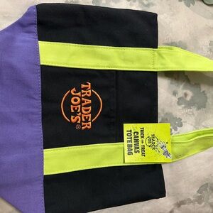 Trader Joe's Black and Purple Mini Bag